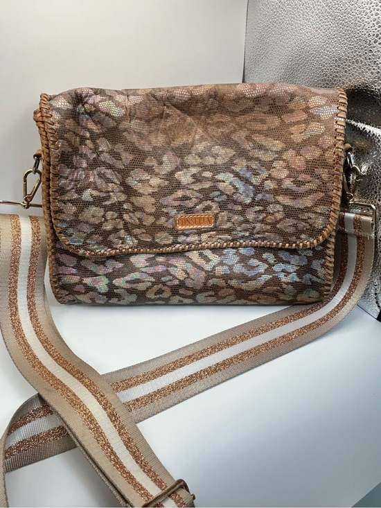 Consuela Handbags - Consuela Around Town Iris Clutch 12" x 10" Leather with Kedzie Strap Please Read